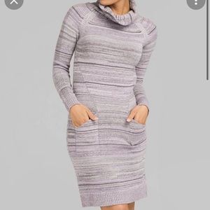 Prana cowl neck sweater dress